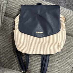 The emporium backpack, navy blue, gold